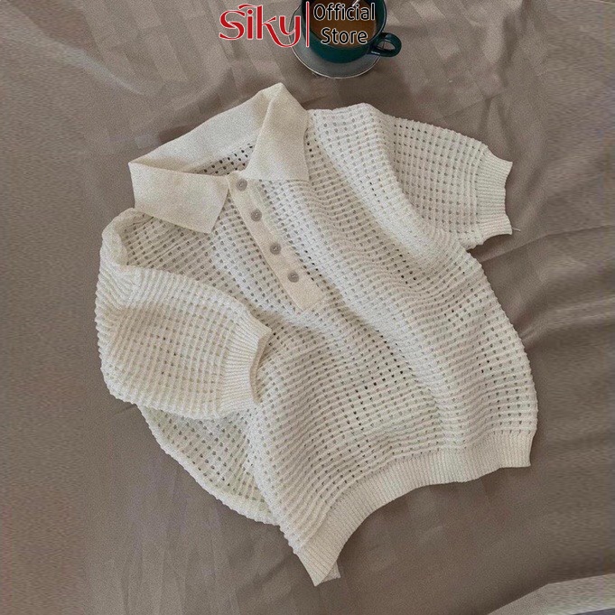 Áo polo lưới nữ SIKY chất len đẹp APL01