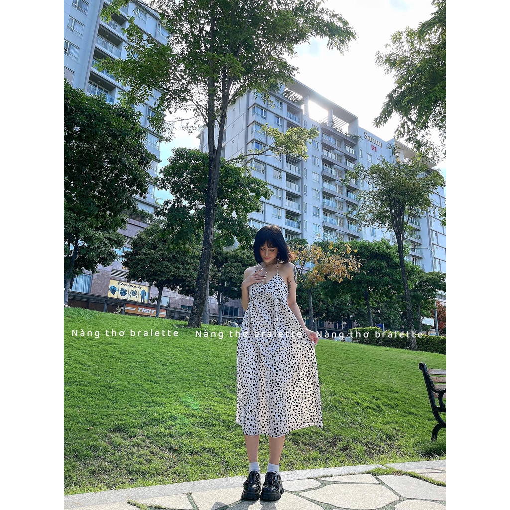 Đầm maxi lụa mango