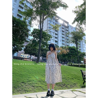 Đầm maxi lụa mango