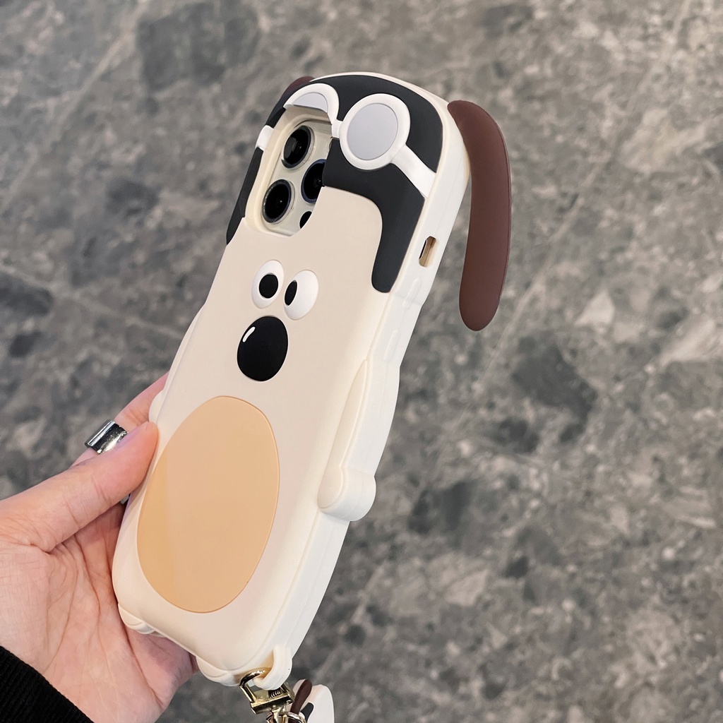 Ốp Điện Thoại Silicon In Hình Chú Chó Cho Iphone 6 6s 7 8 plus X XR XS 11 12 13 14 Pro max plus