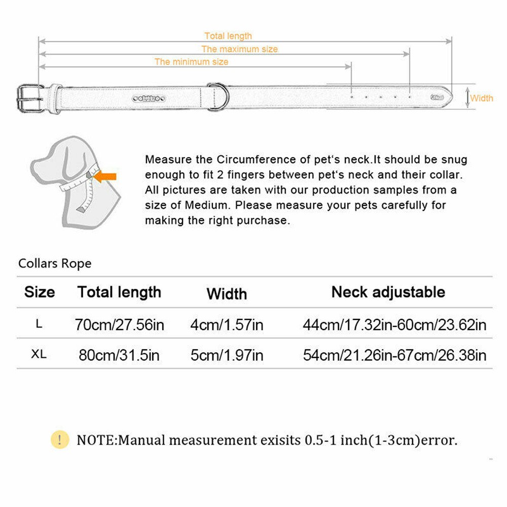 YIYU Dây Đeo Cổ Cho Thú Cưng Cỡ Vừa Và Lớn Có Thể Điều Chỉnh Kích Cỡ 1