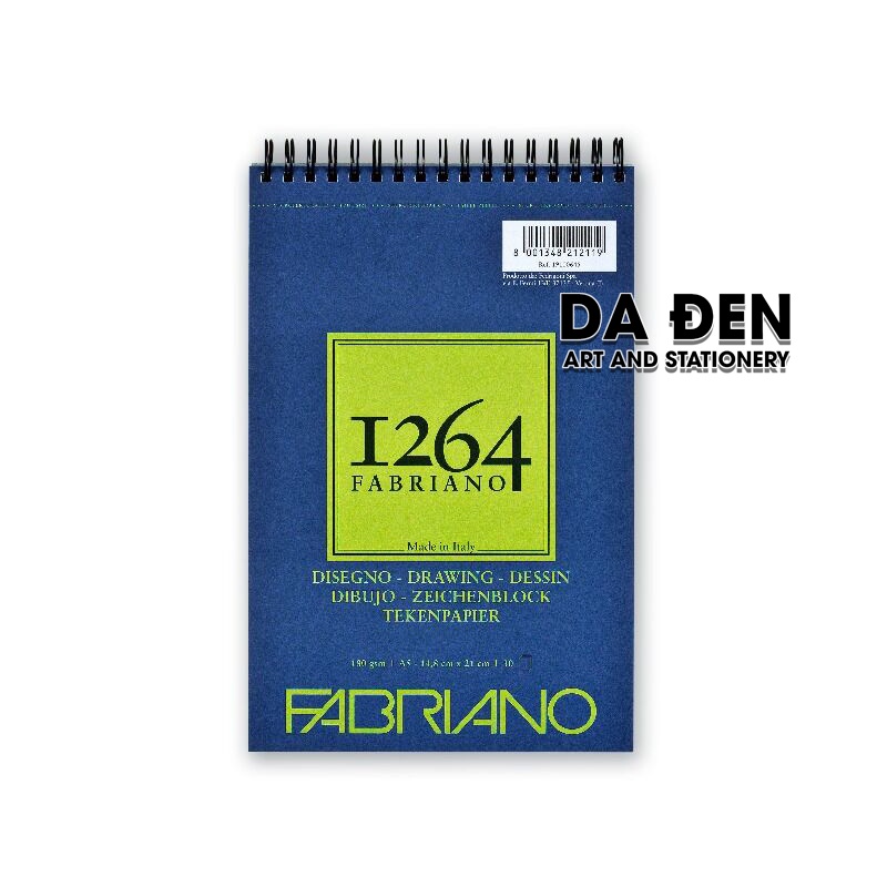 [DA ĐEN] Sổ Fabriano 1264 A5|A4|A3 180g/m²