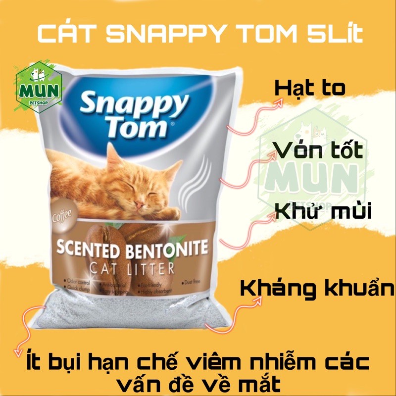 Cát vệ sinh Snappy Tom 5 Lít