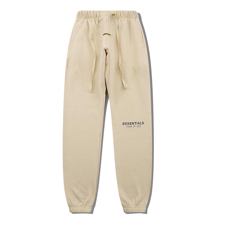 Quần thể thao jogger vải nhung kích thước lớn in chữ Fear OF GOD Essentials thời trang