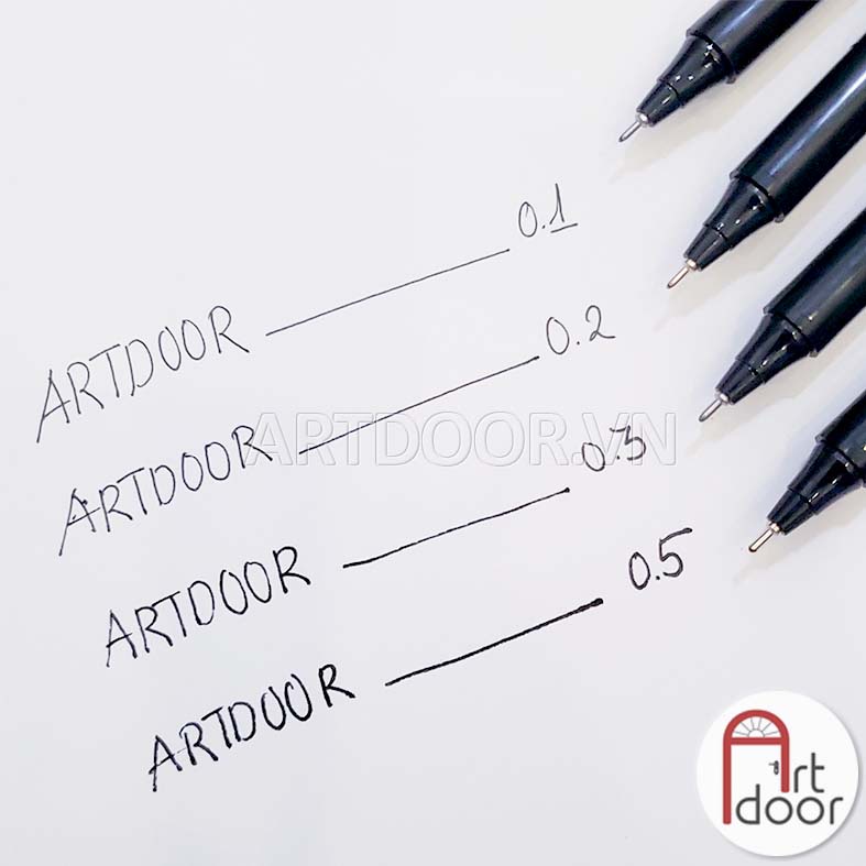 [ARTDOOR] Bút đi nét Đen MAXON Sketch kháng nước (cây lẻ)