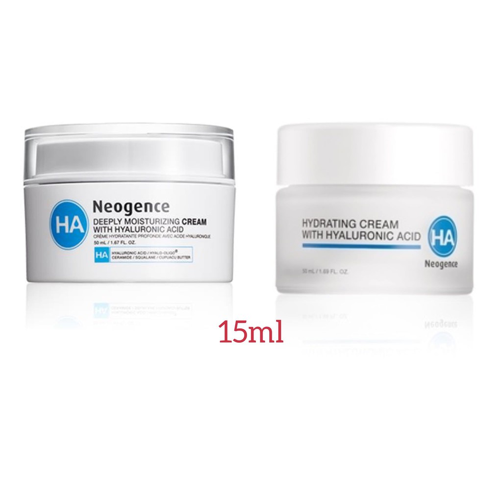 Kem dưỡng cấp ẩm cấp nước with Hyaluronic acid và thu nhỏ lỗ chân lông Neogence