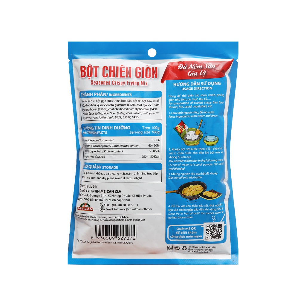 Bột chiên giòn Meizan gói 150g