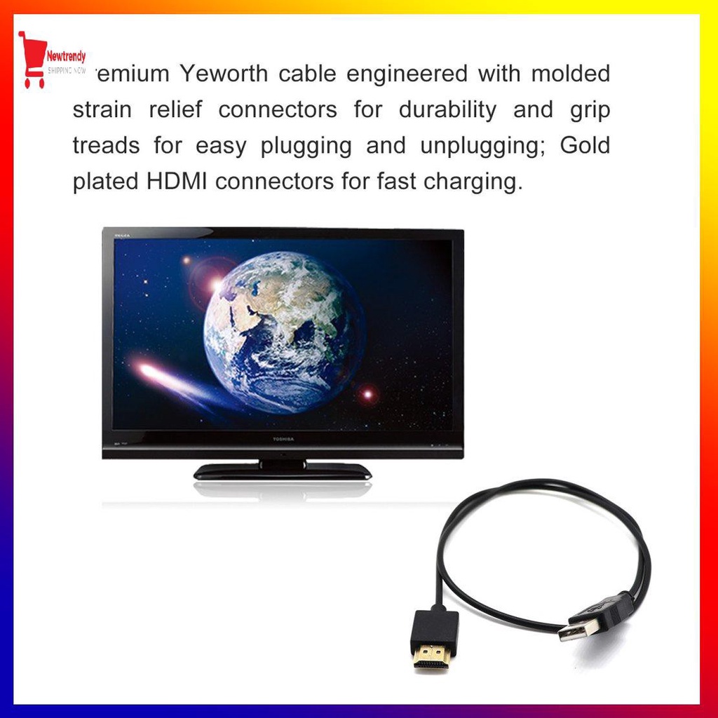 Dây Cáp Sạc Chuyển Đổi Usb Sang Hdtv 0605 0.5m Usb 2.0 Male Sang Hdtv Male