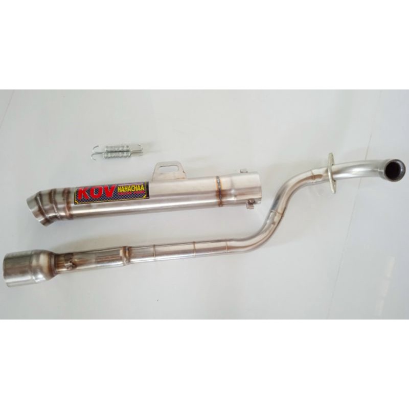 Pô KOU inox 304 Kèm cổ pô độ cho xe sirius jupiter taurus  axelo....