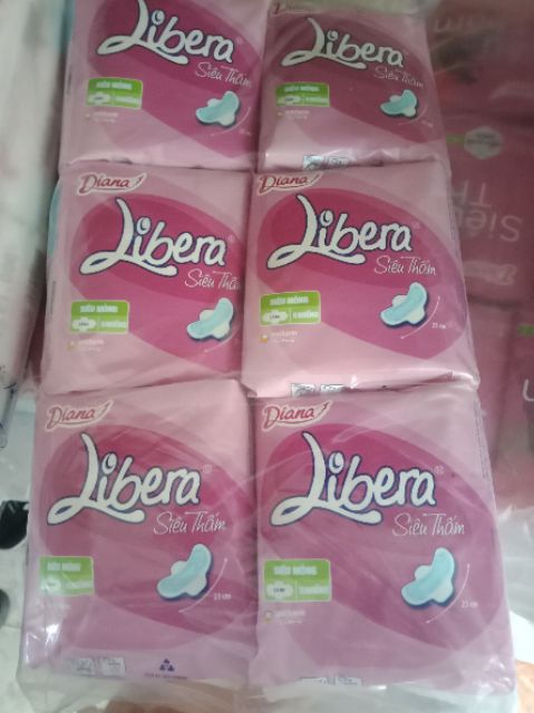 Combo 6 gói Băng vệ sinh Libera Dày/mỏng