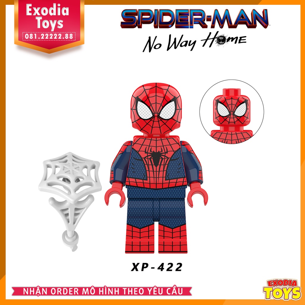 Xếp hình Minifigure Người Nhện Không Còn Nhà : Spider-Man No Way Home - Đồ Chơi Lắp Ghép Sáng Tạo - KORUIT KT1055