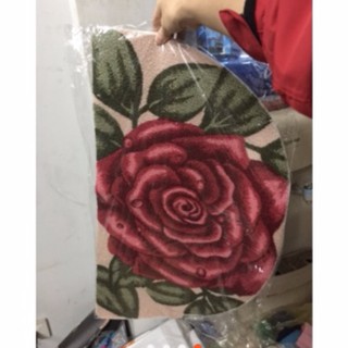 THẢM LEN BÁN NGUYỆT HOẠ TIẾT 3D ( mẫu ngẫu nhiên)