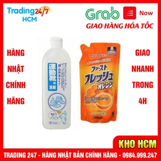 [Hỏa tốc HCM] Combo Nước giặt giày cao cấp Kose 500ml và Nước rửa chén hương cam loại túi 500 ml Rocket