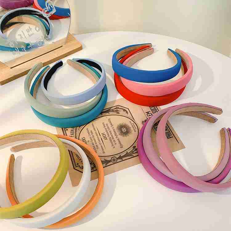 Băng đô xốp nhiều màu sắc đơn giản thời trang Hàn Quốc