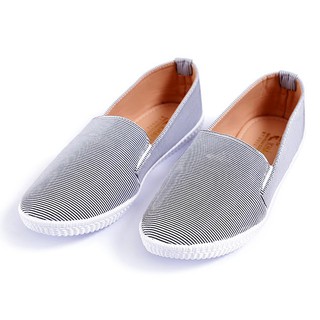 Giày lười sọc nữ