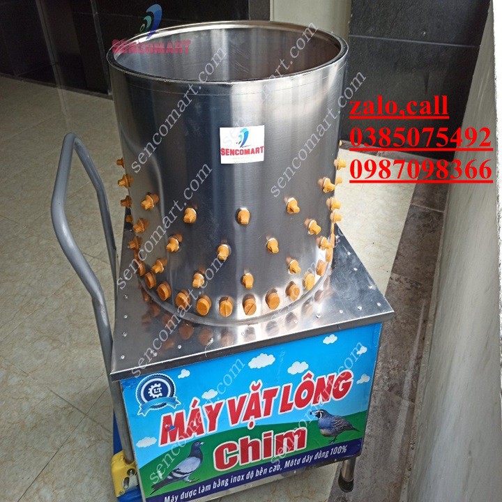 Máy vặt lông chim cút thời gian/mẻ  25- 35s/mẻ Tỷ lệ sạch trên 95%