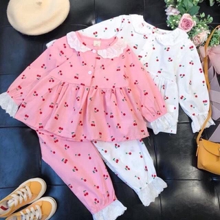 Bộ Pijama bánh bèo cho bé gái XHN343