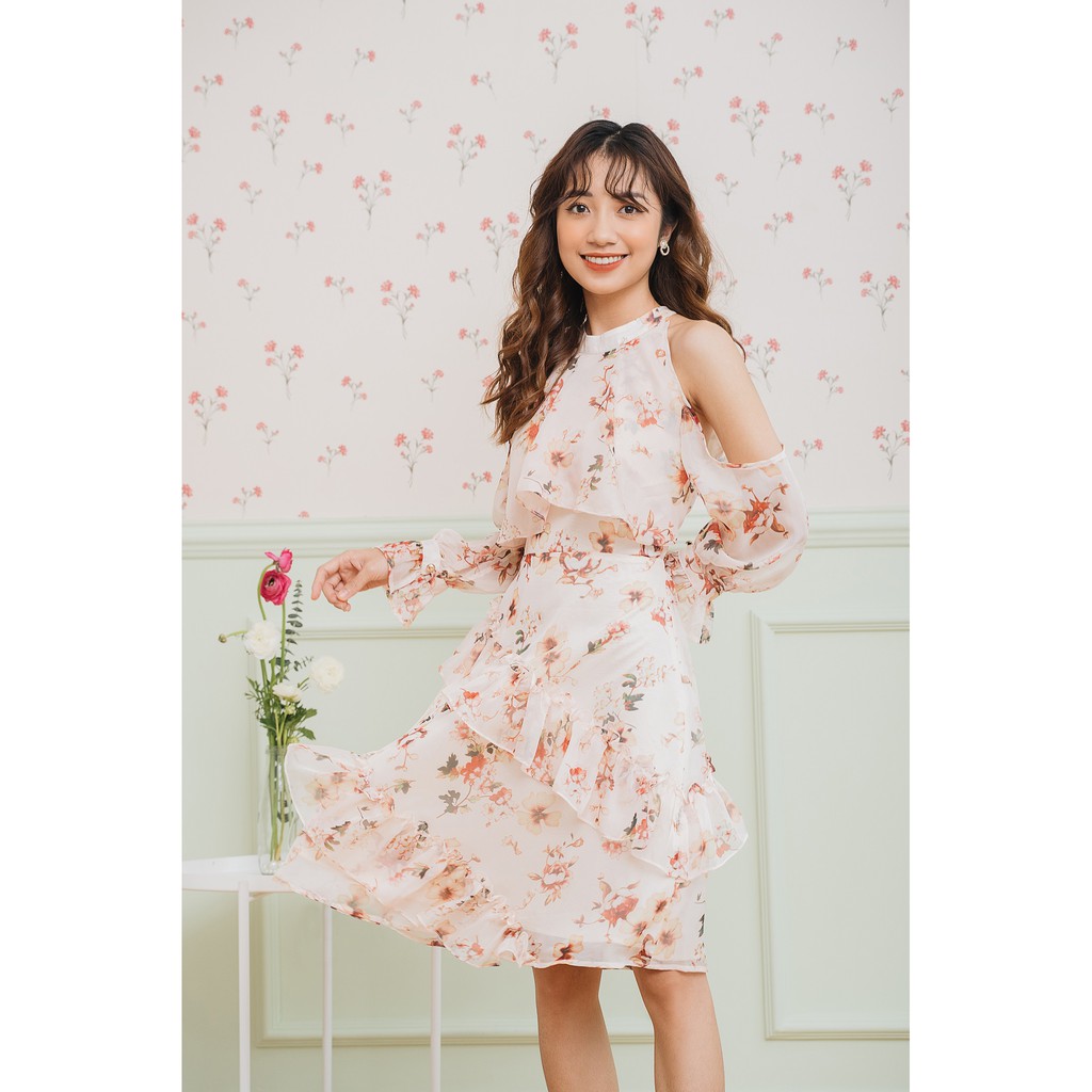 ⚡FREESHIP⚡ Váy đầm nữ CoupleLADESIGN Best Seller Sarah Dress cổ yếm khoét vai dáng xòe nhẹ bay siêu tiểu thư, sang chảnh