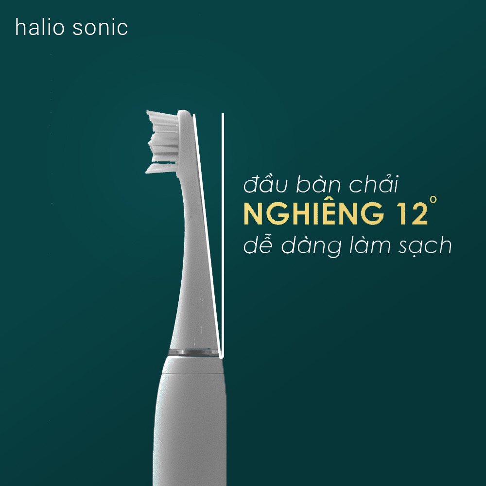 Bộ 2 Đầu Bàn Chải Điện Halio Sonic Màu Rose Gold Sonic Whitening Electric Toothbrush - Rose Gold