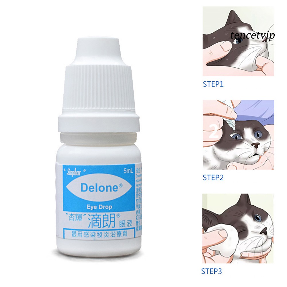Dung dịch nhỏ mắt cho thú cưng 5ml tiện dụng
