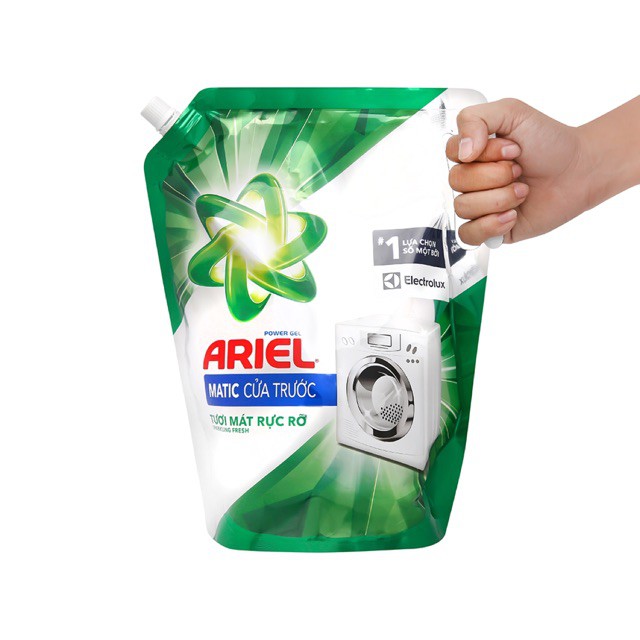 Nước giặt Ariel Matic Cửa trước Tươi mát túi 3.6kg