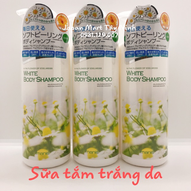 Sữa tắm trắng da Manis Nhật Bản