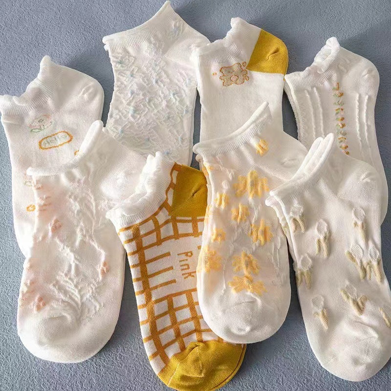 Vớ cotton Mỏng Nhẹ In Họa Tiết Hoạt Hình Dễ Thương Phong Cách Nhật Bản Thời Trang Xuân Hè Cho Nữ