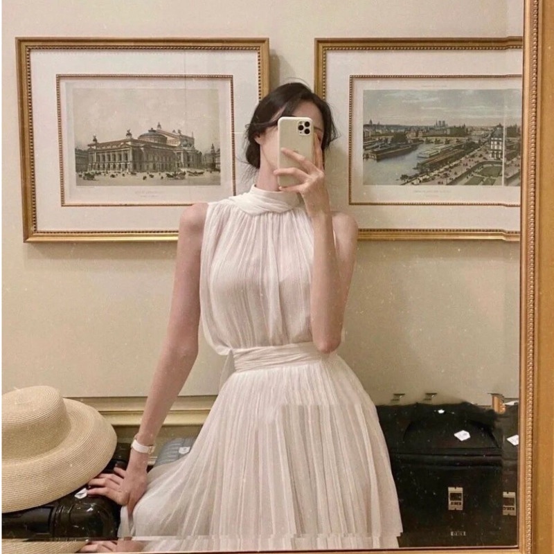 Đầm Sát Nách Thời Trang Thanh Lịch Dành Cho Nữ