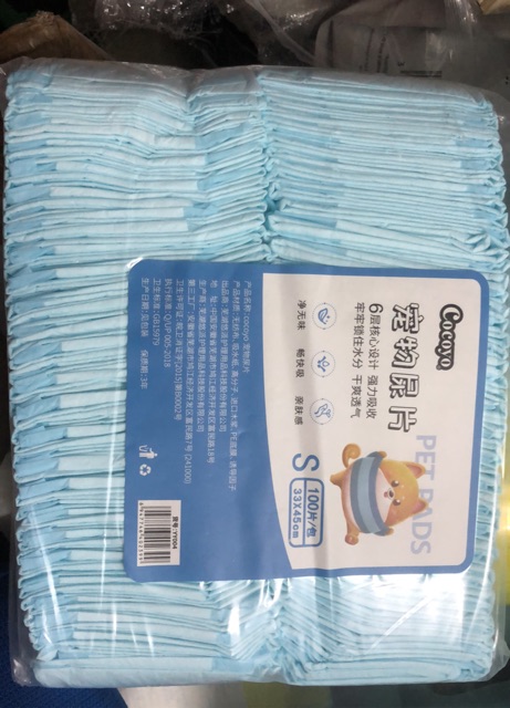 Bịch 100 Tấm lót S/50 tấm lót M cho chó mèo