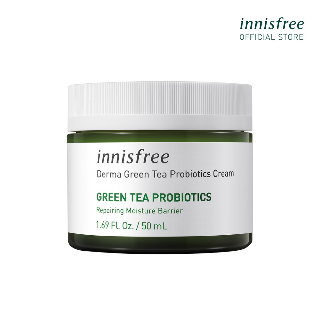 [Mã COSIF05 giảm 10% đơn 400K] Kem dưỡng ẩm Innisfree Derma Green Tea Probiotics Cream 50Ml