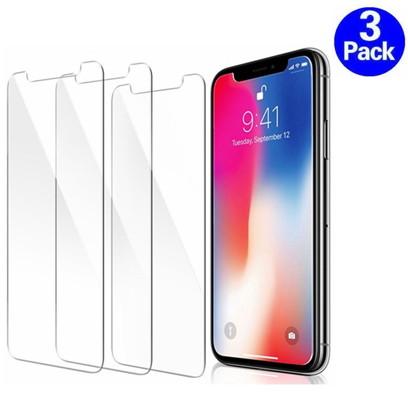 Bộ 3 miếng dán cường lực cho IPhone X XR XS Max 8 7 6 6S Plus 5 5S SE 4S