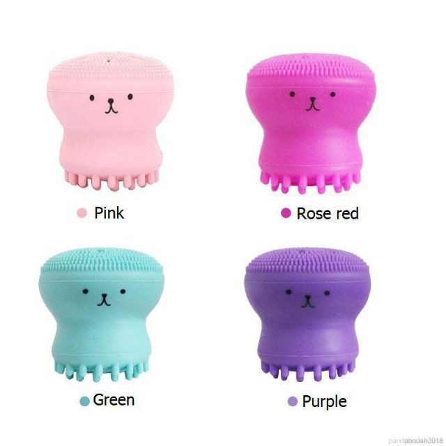 Cọ rửa mặt hình bạch tuộc làm sạch sâu bằng silicone tiện dụng - Hàng đẹp có hộp
