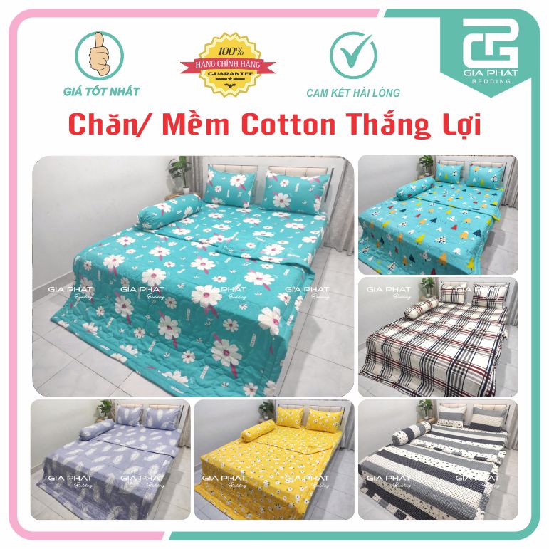 Chăn / Mền Thắng Lợi chần gòn 100% Cotton chuẩn logo