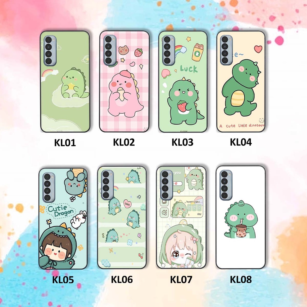 Ốp Oppo Reno4 /  Reno4 Pro / Reno 4 in hình khủng long Dino siêu dễ thương