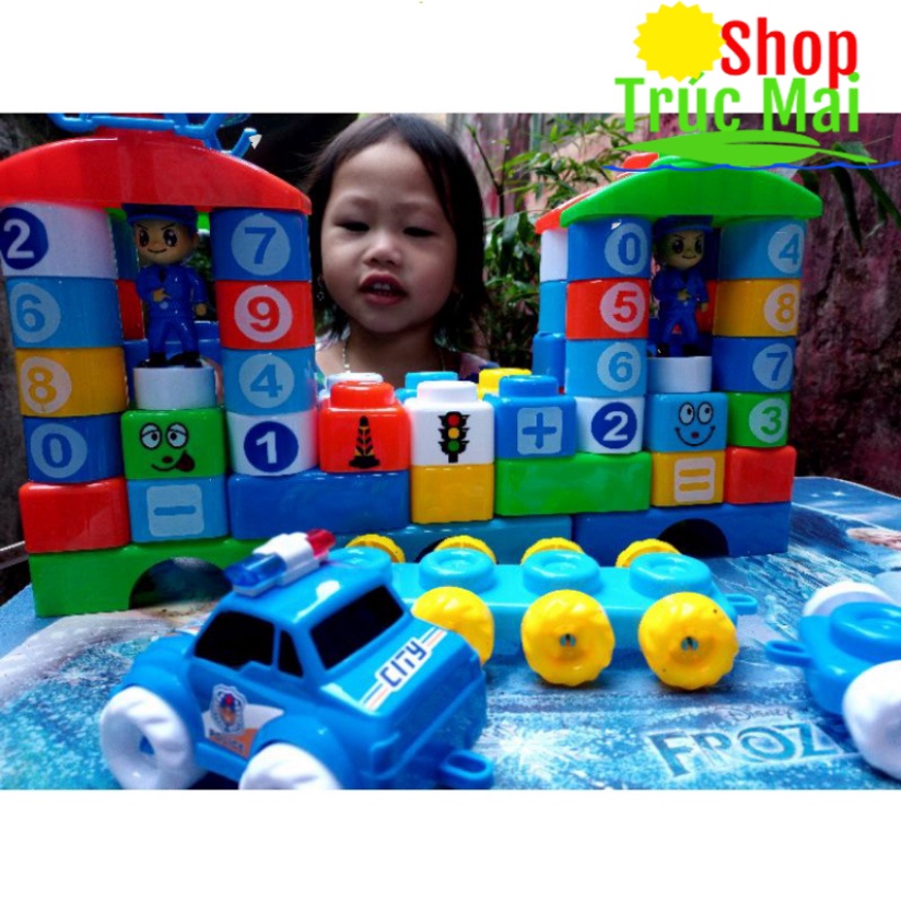 Bộ lego xếp hình  - Đồ chơi phát triển tư duy - lắp ráp cho bé chủ đề kỹ sư xây dựng công trình