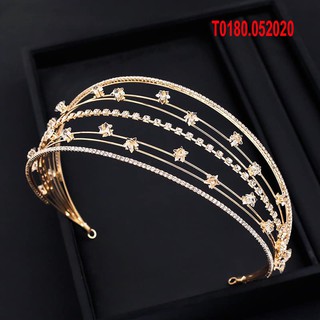 Băng đô cài tóc đính đá đẹp lấp lánh