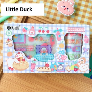 Set sticker và washi gấu vịt dễ thương