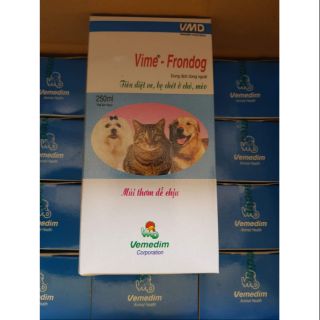 Trị ve,bọ chét Chó Mèo VIME FRONDOG
