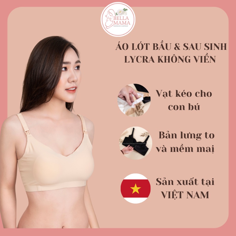 Áo Ngực Bầu Cho Con Bú Chất Su Đúc Kháng Khuẩn (Hàng Việt Nam),Không Gọng Không Viền Mỏng Mềm Nhẹ Thấm Hút Rất Tốt -TM03