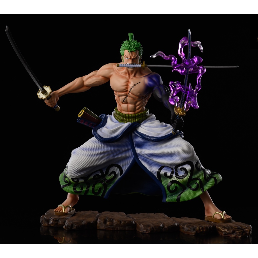 Mô hình zoro bật haki hàng đep siêu nét ( one piece )