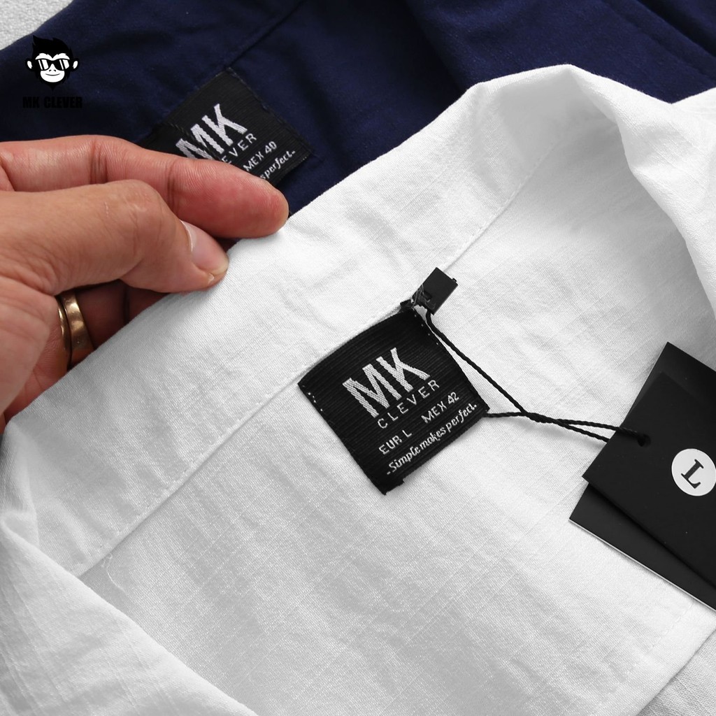 [BST MỚI HÈ 2021] Set đồ nam cộc tay cổ vest MK CLEVER, chất liệu đũi lụa nhẹ, thoáng mặc cho mùa hè | BigBuy360 - bigbuy360.vn
