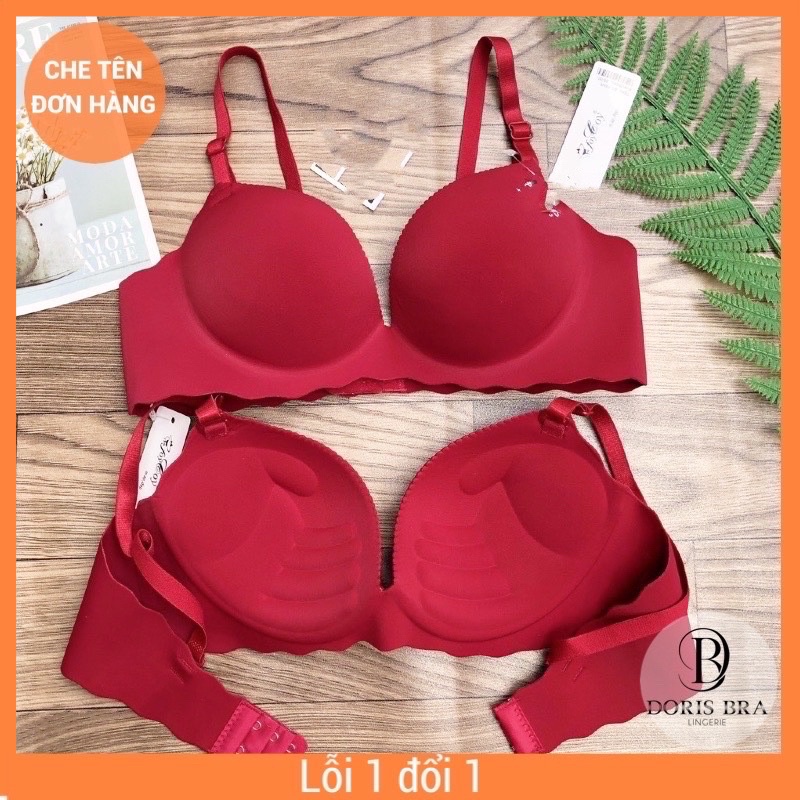 Áo lót Doris AL285 hoạ tiết hình lá, áo k gọng nâng ngực hình bàn tay