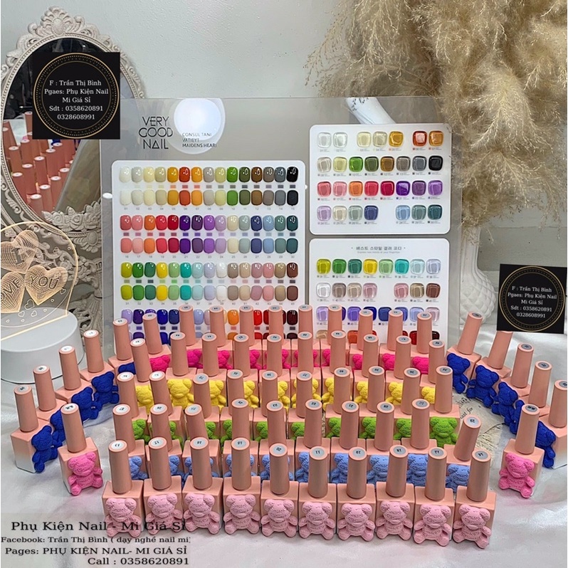 Sơn verygood nail mã 60 màu mẫu mới nhất