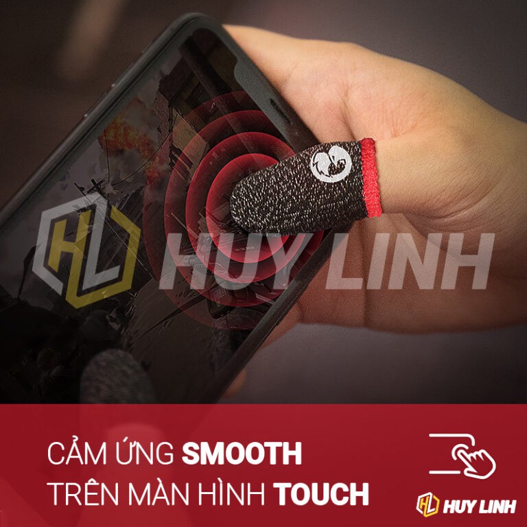 Găng tay chơi game mobile chống mồ hôi GameSir Talons Finger Sleeves - Hỗ trợ chơi game FPS, PUBG mobile cho điện thoại