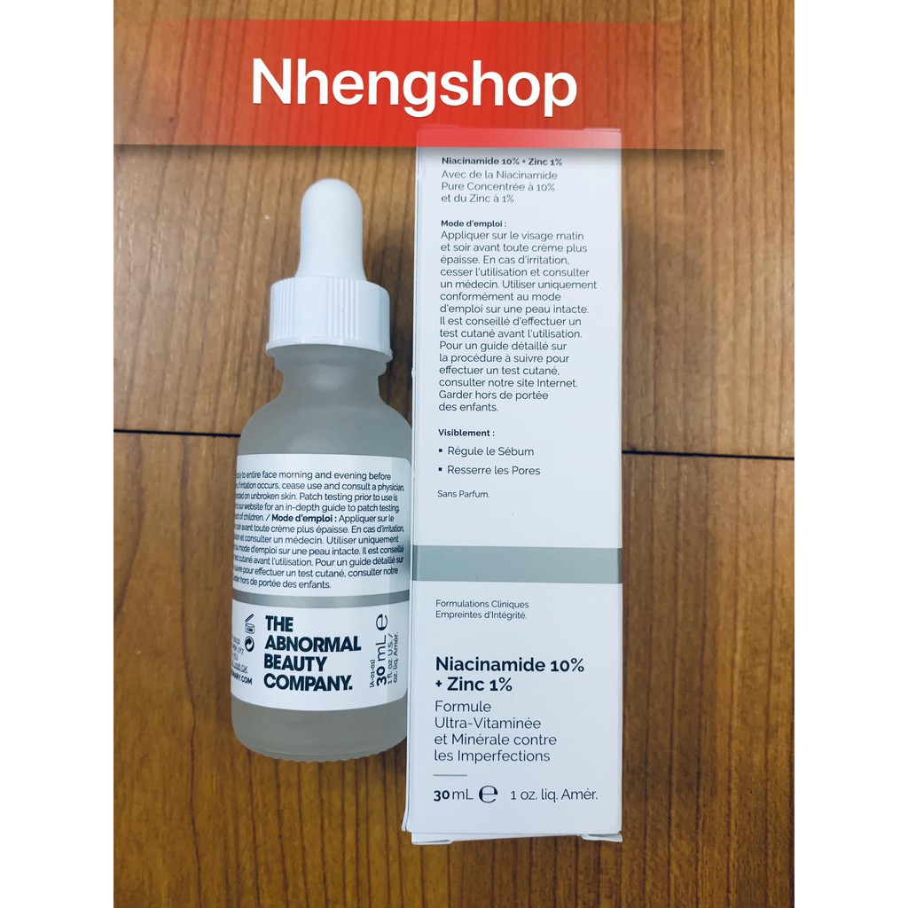 Tinh chất Niacinamide 10% + Zinc 1% - The Ordinary