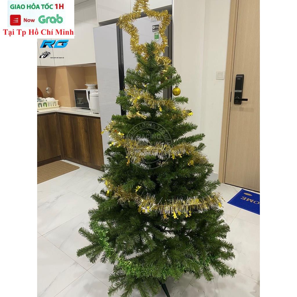 Cây Thông Noel 1m5 Trang Trí Giáng Sinh Cao Tặng 1 Ngôi Sao Và 3 Dây Kim Tuyến Hàng Việt Nam Cao Cấp