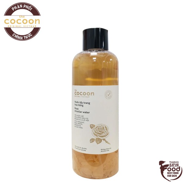 Nước Tẩy Trang Từ Nước Cất Hoa Hồng Hữu Cơ The Cocoon Rose Micellar Water