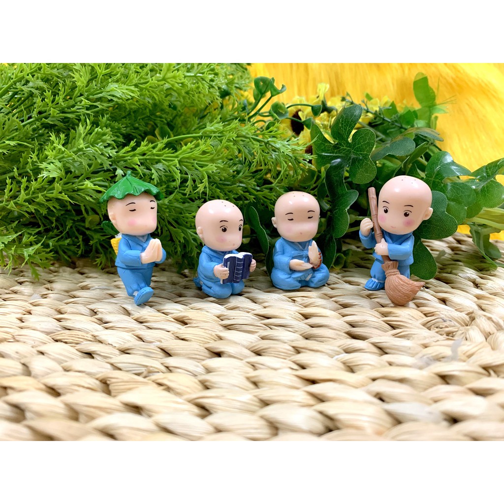 Bộ 4 tượng chú tiểu Trí Tuệ ( Hình Thật - Video Thật ) | BigBuy360 - bigbuy360.vn