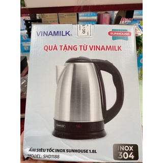Ấm siêu tốc inox 304 sunhouse shd1188 1,8 lít