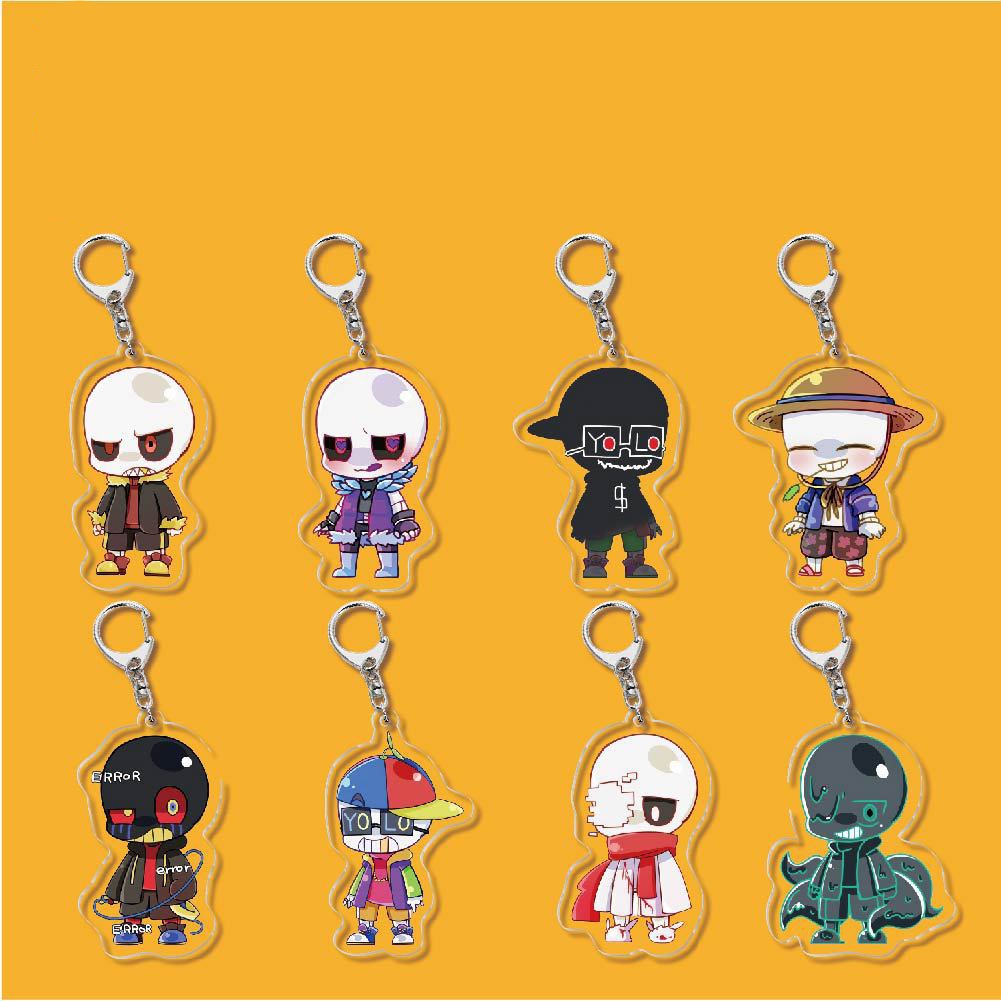 Móc khóa IN HÌNH Undertale mica trong acrylic anime game chibi xinh xắn dễ thương